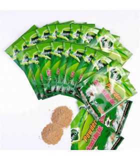 Produit anti cafard 15 pcs, sachets en poudre, couleur verte, insecticide.