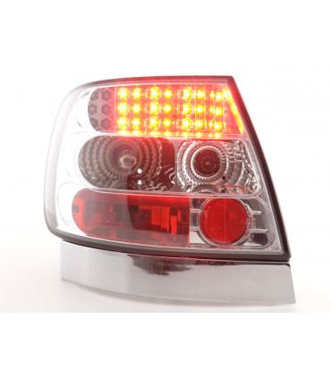 Fanali posteriori - Audi A4 Berlina Tipo B5 95-00 Set di fanali posteriori a LED cromati