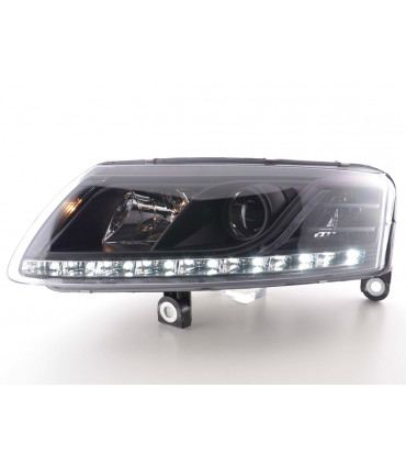 Phares - Phare Daylight LED feux de jour Audi A6 type 4F 04-08 noir…