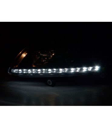 Fari - Luce diurna Luci di marcia diurna a LED Audi A6 tipo 4F 04-08 nere...