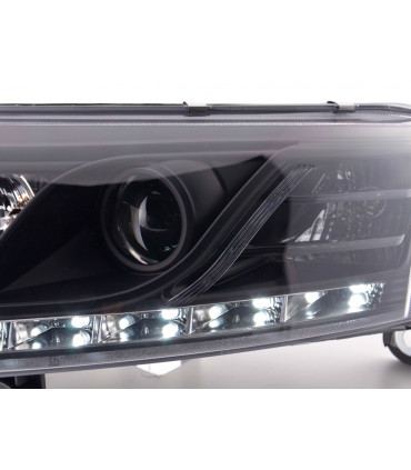 Fari - Luce diurna Luci di marcia diurna a LED Audi A6 tipo 4F 04-08 nere...