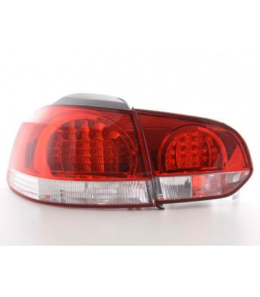 Feux arrières - Kit feux arrières LED VW Golf 6 type 1K 08- clair / rouge…