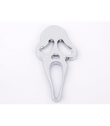 Feuille de voiture et autocollant - Autocollant chrome 3D Car Logo Motif Skull