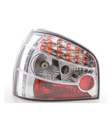 Fanali posteriori - Kit luci posteriori a LED Audi A3 tipo 8L 96-02 cromato...