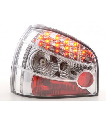 Fanali posteriori - Kit luci posteriori a LED Audi A3 tipo 8L 96-02 cromato...