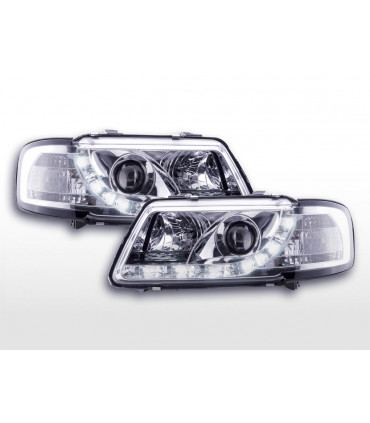 Fari - Fari diurni a LED Luci diurne a LED Audi A3 tipo 8L 96-00 cromato...