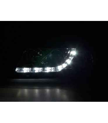 Fari - Fari diurni a LED Luci diurne a LED Audi A3 tipo 8L 96-00 cromato...