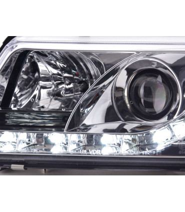 Fari - Fari diurni a LED Luci diurne a LED Audi A3 tipo 8L 96-00 cromato...