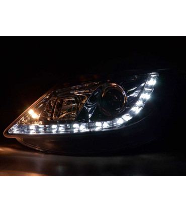 Phares - Phare Daylight LED feux de jour Seat Ibiza type 6J 08- chrome…