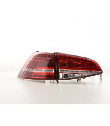 Fanali posteriori - Kit luci posteriori a LED VW Golf 7 dal 2012 rosso / trasparente…