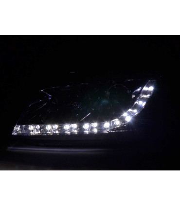 Fari - Luce diurna LED DRL look fari Audi A3 tipo 8P 03-07 Lampada cromata...