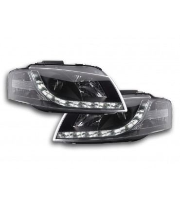 Fari - Luce diurna Luci diurne a LED Luci di marcia diurna Audi A3 tipo 8P 03-08 Nero...