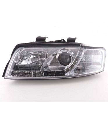 Fari - Fari diurni Audi A4 tipo 8E 01-04 cromati...