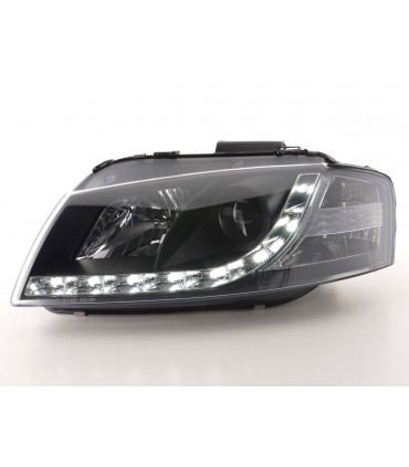 Phares - Phare Daylight LED feux de jour Audi A3 type 8P 03-08 noir…