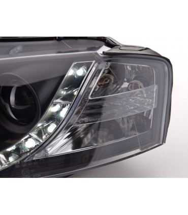 Fari - Luce diurna Luci diurne a LED Luci di marcia diurna Audi A3 tipo 8P 03-08 Nero...