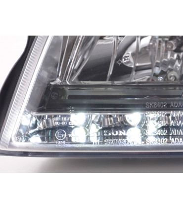 Fari - Fari diurni Audi A4 tipo 8E 01-04 cromati...