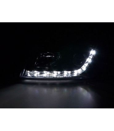 Fari - Luce diurna Faro a LED Luci di marcia diurna Audi A4 Tipo 8E 01-04 Nero...