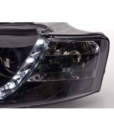 Fari - Luce diurna Faro a LED Luci di marcia diurna Audi A4 Tipo 8E 01-04 Nero...