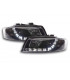 Phares - Phare Daylight LED DRL look Audi A4 type 8E 01-04 noir…
