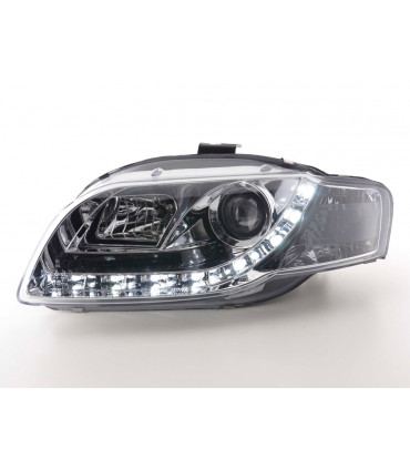 Fari - Luce diurna Luci di marcia diurna a LED Audi A4 tipo 8E 04-08 cromate...