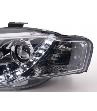 Fari - Luce diurna Luci di marcia diurna a LED Audi A4 tipo 8E 04-08 cromate...