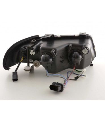 Fari - Luce diurna LED DRL look fari Audi A4 tipo B5 99-01 cromato...
