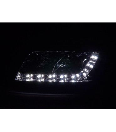 Phares - Phare Daylight LED DRL look Audi A6 type 4B 01-04 chrome…