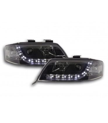 Phares - Phare Daylight LED DRL look Audi A6 type 4B 97-01 noir…