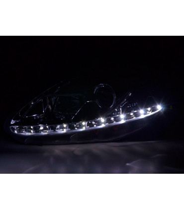 Fari - Daylight LED DRL look Fiat Grande Punto tipo 199 08- cromo…