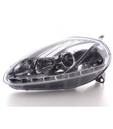 Fari - Daylight LED DRL look Fiat Grande Punto tipo 199 08- cromo…