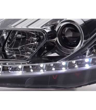 Phares - Phare Daylight LED DRL look Fiat Grande Punto type 199 08- chromé…