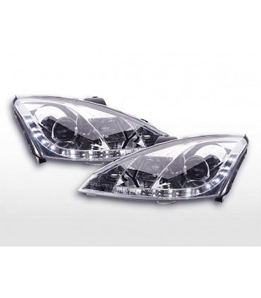 Fari - Daylight LED faro DRL look Ford Focus 3/4/5 porte. 01-04 cromato…