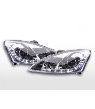 Fari - Daylight LED faro DRL look Ford Focus 3/4/5 porte. 98-01 cromato…