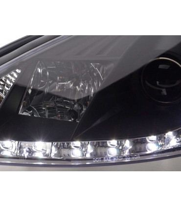 Fari - Daylight LED faro DRL look Ford Focus 3/4/5 porte. 98-01 nero…