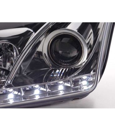 Fari - Daylight LED faro DRL look Ford Focus 4/5 porte. 05-08 cromato…