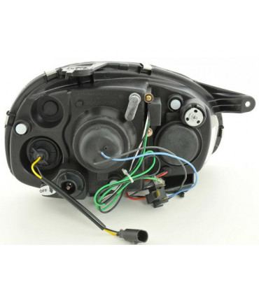 Fari - Luce diurna LED DRL look fari Opel Corsa B 94-00 cromati...