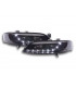 Fari - Luce diurna LED DRL look fari Opel Vectra B 99-02 nero...