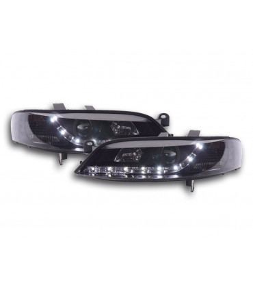 Fari - Luce diurna LED DRL look fari Opel Vectra B 99-02 nero...
