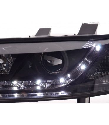 Fari - Luce diurna LED DRL look fari Opel Vectra B 99-02 nero...