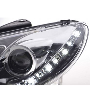 Fari - Luce diurna LED Luce diurna Luce diurna Luci diurne Peugeot 206 tipo S16 98- cromato...