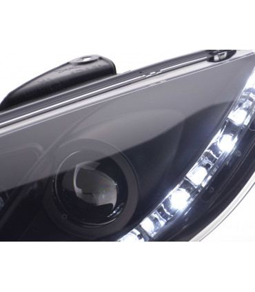 Fari - Luce diurna LED Luce diurna Luci diurne Peugeot 206 Tipo S16 98- Nero...