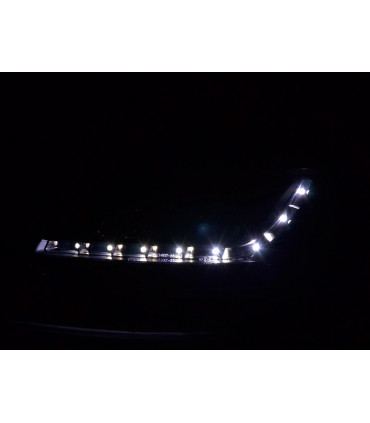 Fari - Daylight LED faro DRL look Renault Megane 2 3/5 porte. 03-06 nero…