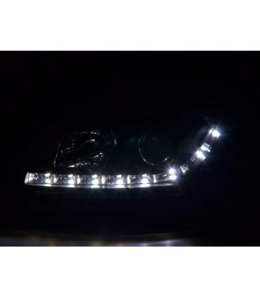 Phares - Phare Daylight LED look DRL Seat Leon type 1M 99-05 noir…