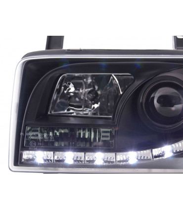 Fari - Luce diurna Fari a LED look DRL VW Bus tipo T4 90-96 nero...