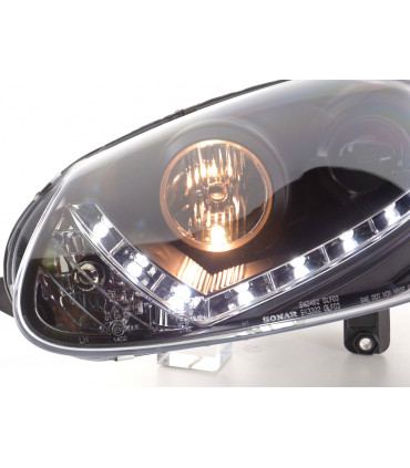 Fari - Luce diurna LED DRL faro VW Golf 5 tipo 1K 03-08 nero...