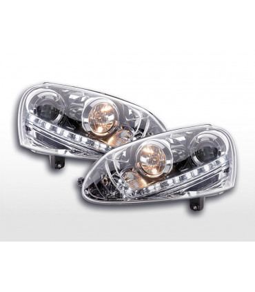 Fari - Luce diurna LED Luce diurna Luci diurne VW Golf 5 Tipo 1K 03-08 Cromo...