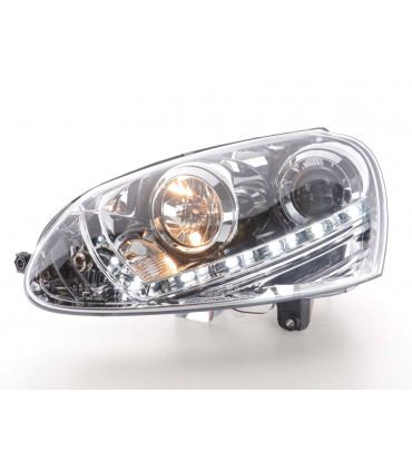 Fari - Luce diurna LED Luce diurna Luci diurne VW Golf 5 Tipo 1K 03-08 Cromo...