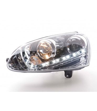 Fari - Luce diurna LED Luce diurna Luci diurne VW Golf 5 Tipo 1K 03-08 Cromo...