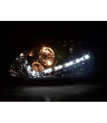 Fari - Luce diurna LED Luce diurna Luci diurne VW Golf 5 Tipo 1K 03-08 Cromo...