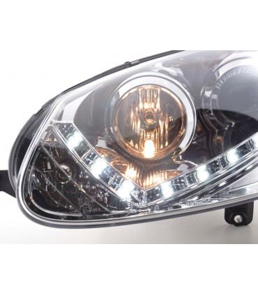 Fari - Luce diurna LED Luce diurna Luci diurne VW Golf 5 Tipo 1K 03-08 Cromo...